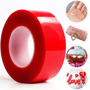 LOWEST PRICE Double sided Adhesive Tape super strong Traceless Waterproof Strong Adhesion Transparent Tape Acrylic Tape3m x 6/8/10/15mm (Exterior Mounting Tape - Car Lining Tape)