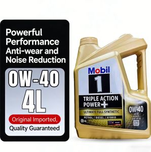 Malaysian🚚spot New Mobil 1 Triple Power+ 0W-40 SQ Premium Fully Synthetic Motor Oil (1-liter bottle) --- COD
