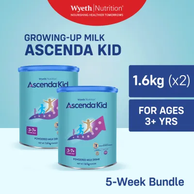 ASCENDA KID Four Growing-Up Milk Powder for Children 3+ Years Old 3.2kg (1.6kg x2)