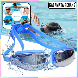 FAST DELIVERY RUIHE Kacamata Renang Dewasa Anti Masuk Air Anti Kabut dan Anti Fog UV Protection