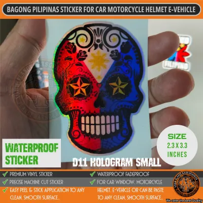 PH BAGONG PILIPINAS PHILIPPINES FLAG LOGO WATERPROOF VINYL STICKER FOR CAR HELMET MOTORCYCLE E-TRIKE AND OTHERS
