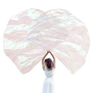 55" Worship Flags for Dances ChurchPraise Dance Flags for WorshipSilk-like Chiffon Flag with Flexible Rods Adult Kids