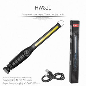 AE New high-intensity light COB LED Magnetic work light for car maintenance USB Display Charging Emergency Light Magnetic Light