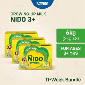 NIDO 3+ Growing-Up Milk Powder for Toddler Children 3+ Years Old 6kg (2kg x3)
