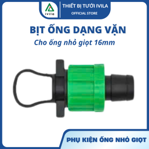 Combo 5 Bịt ống tưới nhỏ giọt 16mm ren vặn - Bịt đường ống nhỏ giọt - Hiệu quả nhanh chóng