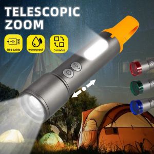 Senter LED Super Terang MX723 Multifungsi Tahan Air Portable
