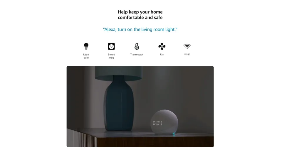 Echo Dot 5th Gen Smart Speaker with Clock and Alexa - Cloud