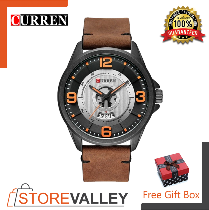 CURREN 8305 Men s Fashion Sport Watches Military Leather Band Quartz Wrist Watch Lazada