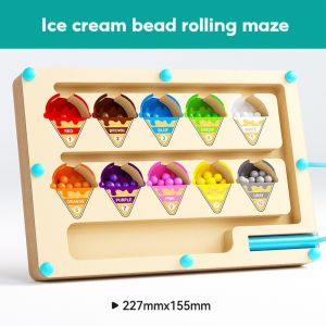 Originality Wandering Maze Children Color Pattern Classifier Magnetic Plate Puzzle Toy