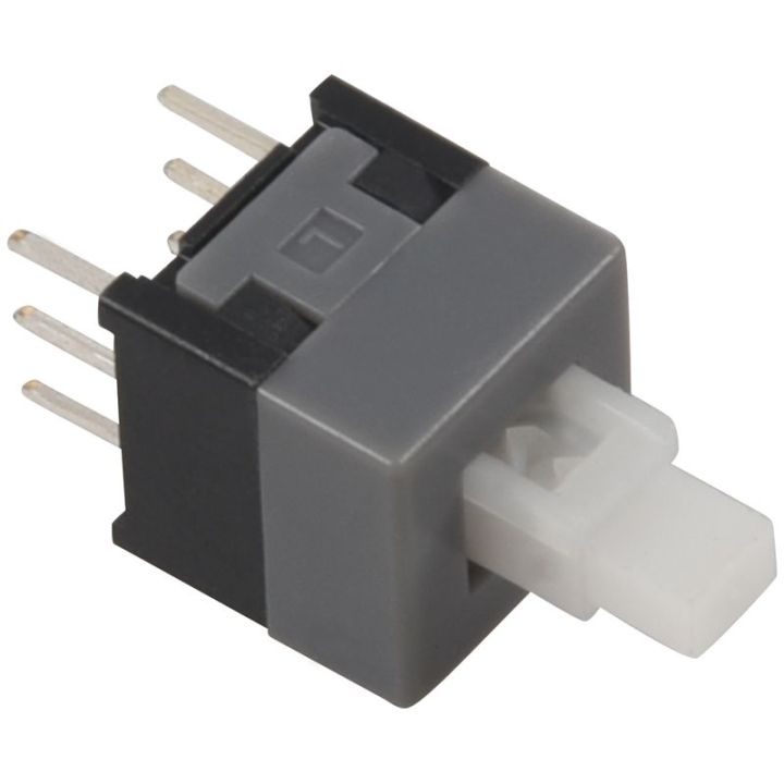 thumbnail image 2 of Uxcell 40x Latching Tactile Push Button Switch – 6 Pin DIP, Through Hole, 7x7mm, Industrial 2 of 6