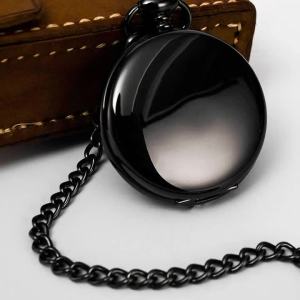 Đồng hồ bỏ túi mượt mà logo Đồng hồ bỏ túi quartz hai mặt có nắp gập retro khắc Bosiya đồng hồ bỏ túi thường bán buôn