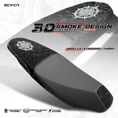MOKOTO NMAX V3 STANDARD / TURBO NMAX V2 FLAT SEAT ASSY F1 CARBON / 3D SMOKE SEAT ASSEMBLY FOR NMAX V2/V3 MOTORCYCLE