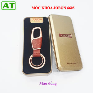 Móc treo chìa khóa Jobon 6605 chất liệu kim loại kết hợp da cao cấp