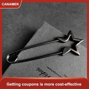 【CANAMEK 】 Retro Large Pins For Clothing Metal Safety Pins Jeans Dress Scarf Adjustable Pins Accessories