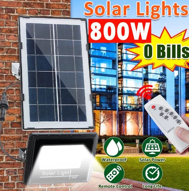 800W Energy Saving Solar Light High Brightness LED Lamp Outdoor ...