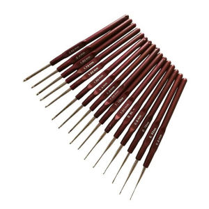 [Eqrbtl] Uaifo 16pcs Plastic Handle Crochet Hooks Handle Knitting Needles Set Crochetings