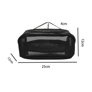 💖SG local stock💖Pillow Makeup Bag Mesh Portable Cosmetic Bag Pouch Bag Makeup 便携旅行化妆包 Ins
