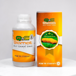 cucumber sea QnC Jelly Gamat Emas Asli 100% Original Ekstrak Teripang Emas Isi 300 ml