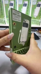 🔥READY STOCK🔥REMAXRPP-683 Power Bank 10000mAh 2.1A Fast Charge Built-in Cable Travel Charger
