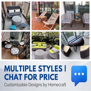 Outdoor Rattan Furniture Woven Sofa Set Sunproof Weatherproof Table Chair BTO Condo HDB Patio Balcony Garden Furniture