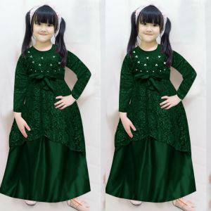 BISA COD / MAXI SHERIN KID / 4-6 TAHUN / 7-9 THN / 10-12 TAHUN / GAMIS ANAK/BROKAT PARTY MEWAH GLITER / MAXI DRESS KID / DRESS KID / PAKAIAN ANAK PEREMPUAN