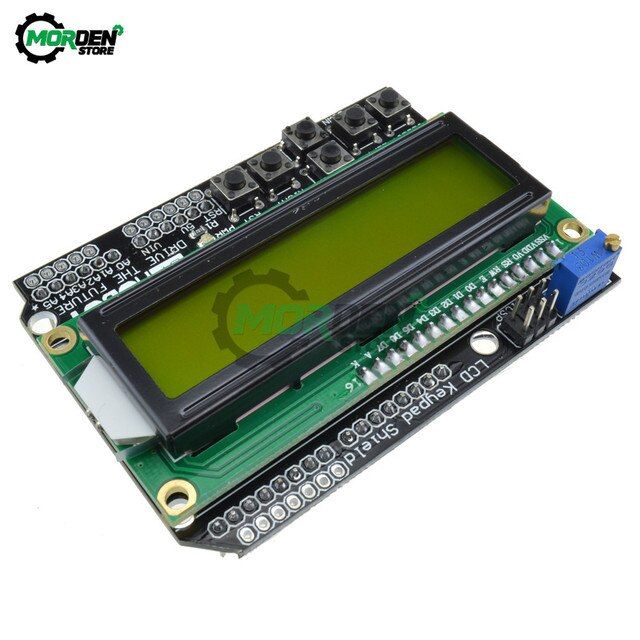 1602lcd Expansion Board Adjustable Brightness 12c Mcp23017 5 Keypad ...