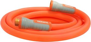YAMATIC Heavy Duty Short Garden Hose 5/8 in with Swivel Fitting Super Flexible Leader hose Burst 600 PSI