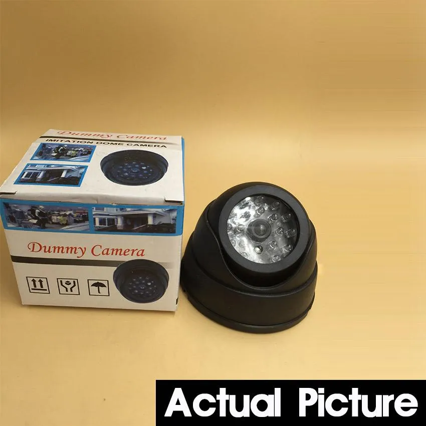 Fake Security Camera Conch Camera Red Flashing LED Light
