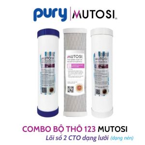 Lõi lọc nước MUTOSI chính hãng - Bộ lõi lọc thô 123 - dùng cho mọi máy lọc nước RO