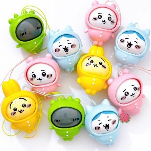 Kawaii Chikawa Face เปลี่ยนจี้การ์ตูน Usagi Hachiware Decompression ของเล่นน่ารักการ์ตูนพวงกุญแจของขวัญ