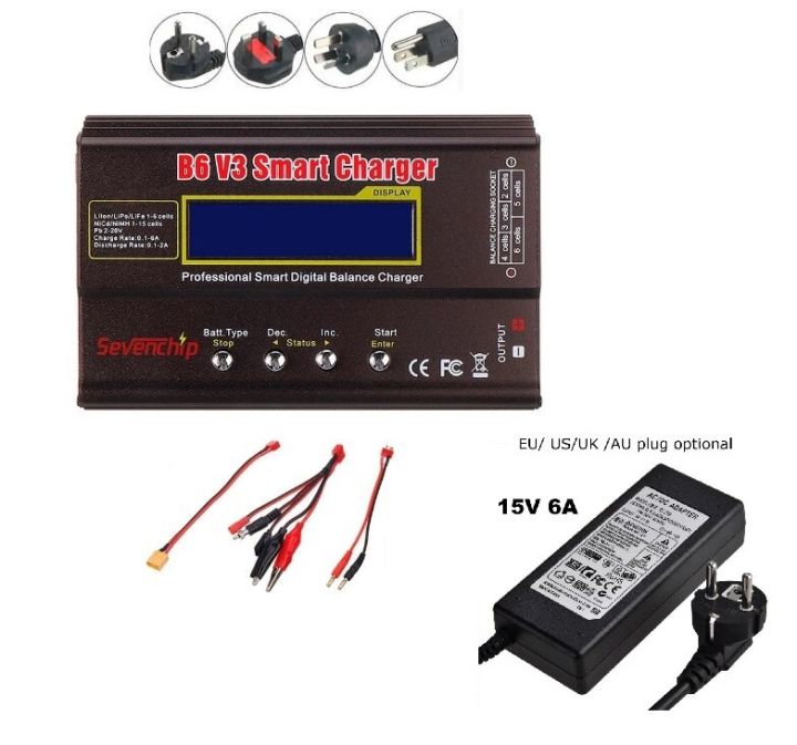 thumbnail image 2 of B6 V3 80W RC Battery Balance Charger – For LiPo Li-ion Life NiCd NiMH LiHV 2 of 6