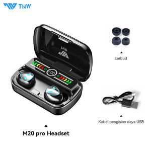 TNW M20Pro Bluetooth Earphone LED Power Display TWS Earbuds In Ear Wireless Headphone with 4200mah Power Bank