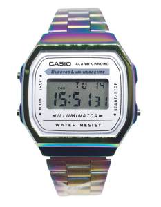 (casio) นาฬิกาข้อมือผู้หญิง สายเหล็ก ไม่ลอก กันน้ํา นาฬิกาคาสิโอ้ สายปรับได้ casio สีขาวสีดํา นาฬิกาคาสิโอ้ผู้หญิง RC626