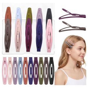 20 Pcs Snap Hair Clips For Women Girls 2.36 Inch Metal Barrettes Black No-Slip Hair Pins Short Long Thin Thick Styling Hair Accessories for Daily Wear Party Birthday Gifts