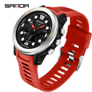 Sanda Thanh Thiếu Niên Đồng Hồ Đồng hồ quân đội Cho Cậu Bé Cô Gái Nylon/dây đeo chất liệu TPU Giờ thế giới Không Thấm Nước Chống Sốc Sáng Quân Đội đồng hồ kỹ thuật số Với 4 Báo Động đồng hồ đếm ngược Đồng hồ Quartz thể thao