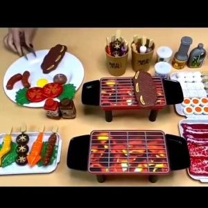 HOT ชุดBBQ ชุดปิ้งย่าง ชุดชาบูของเล่นเด็ก ชุดบาร์บีคิวของเล่นเด็ก ชุดชาบูปิ้งย่างจําลอง ของเล่นเด็กเสริมสร้างทักษะ