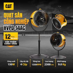Quạt công đứng nghiệp Caterpillar 14inch  HVPD-14AC- Bền bỉ an toàn làm mát hiệu quả
