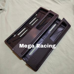 Dudukan Plat Nomor Karbon Universal / Cover Plat Nomor Carbon Depan Belakang