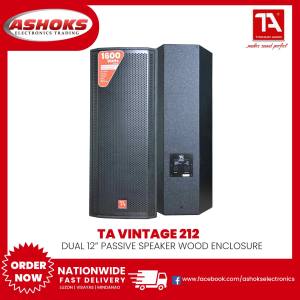 Titanium Audio Vintage 212 / 1600W / Dual 12inch Passive Wooden Speaker / Titanium Audio - sold per pc.