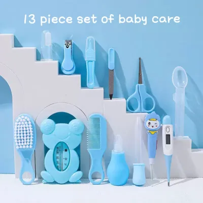 13-in-1 Baby Medical Care Set Newborn Products Multifunctional Nail Clipper Nasal Aspirator Comb Grooming Set