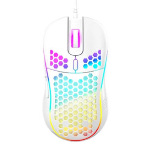 Honeycomb Wired Gaming Mouse RGB Backlight 7200 Adjustable DPI Ergonomic USB Computer Mice for PC Laptop Gamers