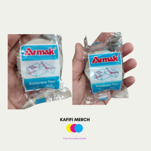 KAFIFI Armak Clear Tape – 2pcs Set – Strong Adhesive Packing & Stationery Tape – Small/Standard Size