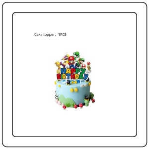 【JJ HOME】Super Mario Party Supplies / Super Mario Theme Party Decoration / Event Kit / Birthday Ornaments