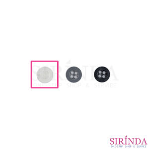 กระดุมเรซิ่นปกเสื้อและเสื้อเด็ก4รู (9-10มิล) (0001117)