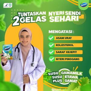 (2 BOX) GAMAMILK Susu Etawa Paket Solusi Atasi Rematik/Asam Urat/Nyeri Sendi & Tulang