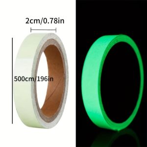 Luminous Tape 5m Green Warning Floor Light Storage Staircase Anti Slip Sticker Bicycle Frame Warning Reflective Fluorescent Tape