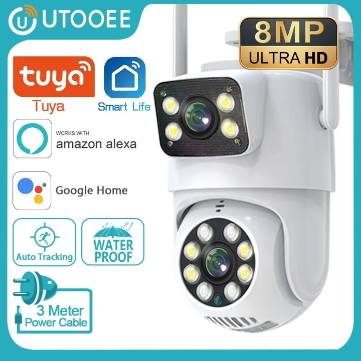 UTOOEE 4K 8MP Dual PTZ Camera Dual Screen Ai Human Auto Tracking ...