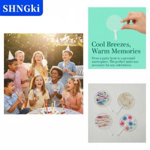 [COD] 🔥🔥🔥SHNGki Mini trong suốt trống người hâm mộ 50pcs 5cm cho trẻ em tự làm nghệ thuật vẽ tranh đám cưới bên lễ kỷ niệm ủng hộ