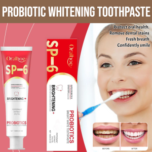 Probiotic Whitening Toothpaste Teeth Cleaning Hygiene Reduce Stains Oral Care Toothpaste SP-6 Brightening & Stain Removing Toothpaste Teeth Cleaner Fresh Breath