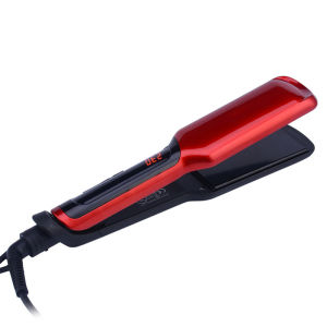 Professional Hair Straightener Irons LED Display Ceramic Flat Iron Wide Plates Chapinha Para Cabelo Adjustable Temperature
